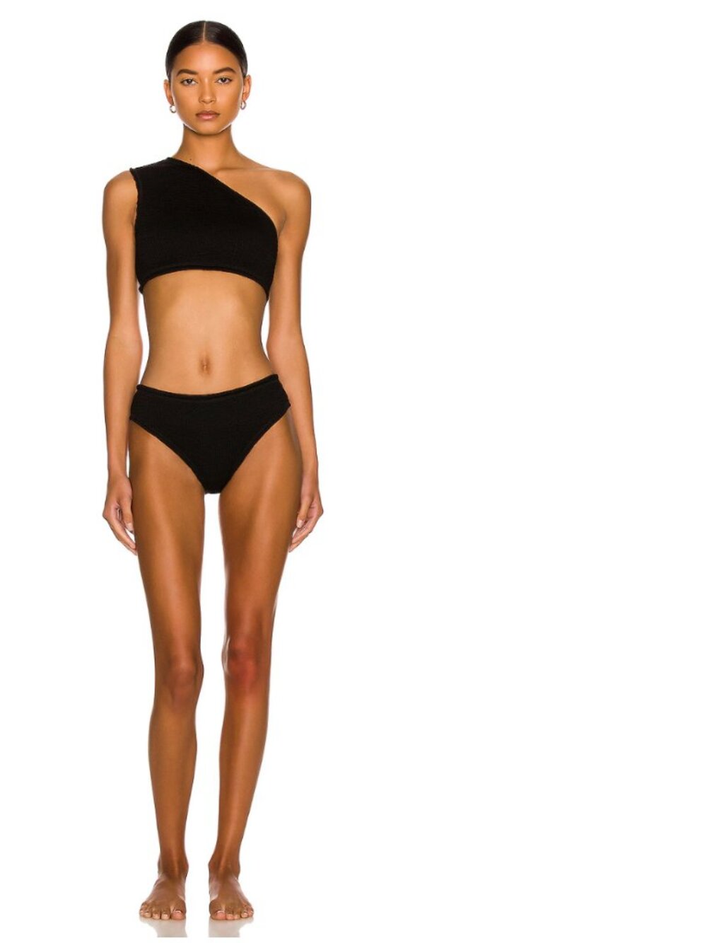 Bottega Veneta Nylon Crinkle bikini set Black XS NWT